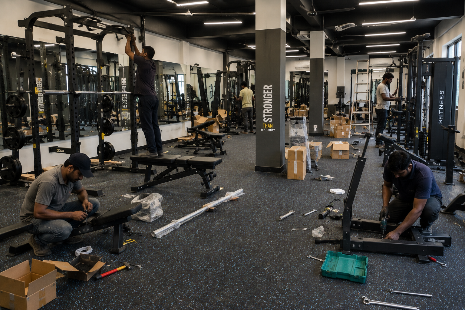 Gym Equipment Setup
